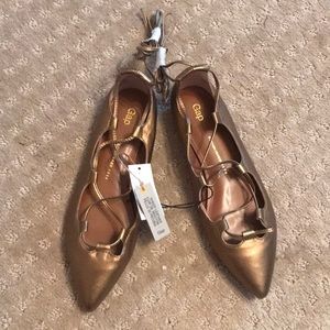 NWT GAP Lace Up Ballet Flat